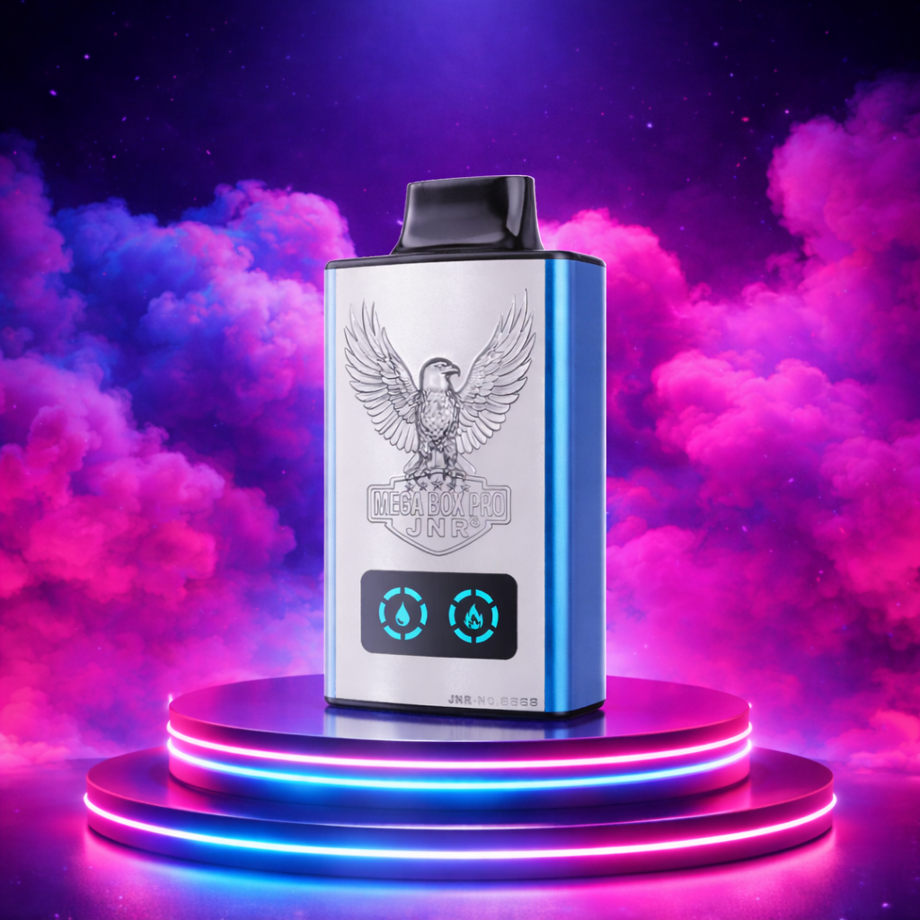 JNR Mega Box Pro 50K vaper con nicotina muchas caladas puff intensos