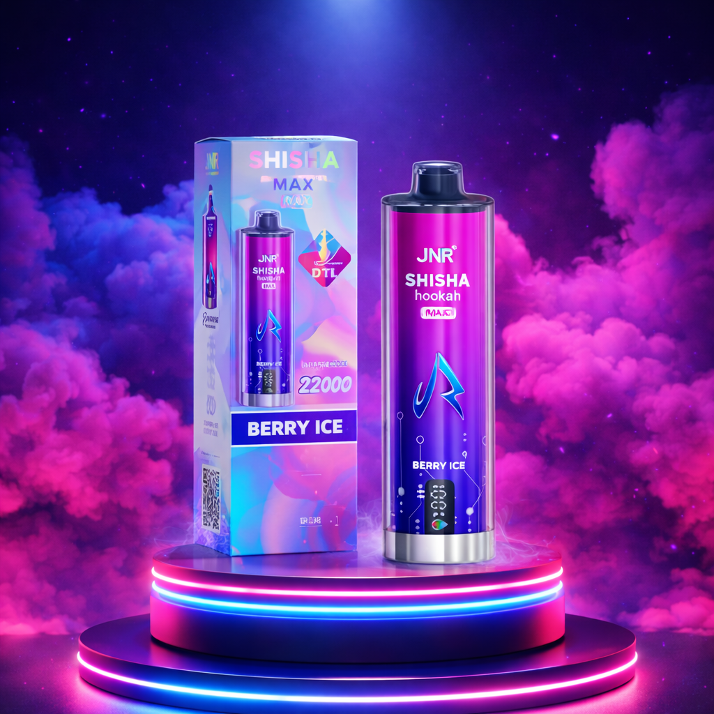 JNR Shisha Hookah Max 22K vaper desechable muchas caladas sabores vaper